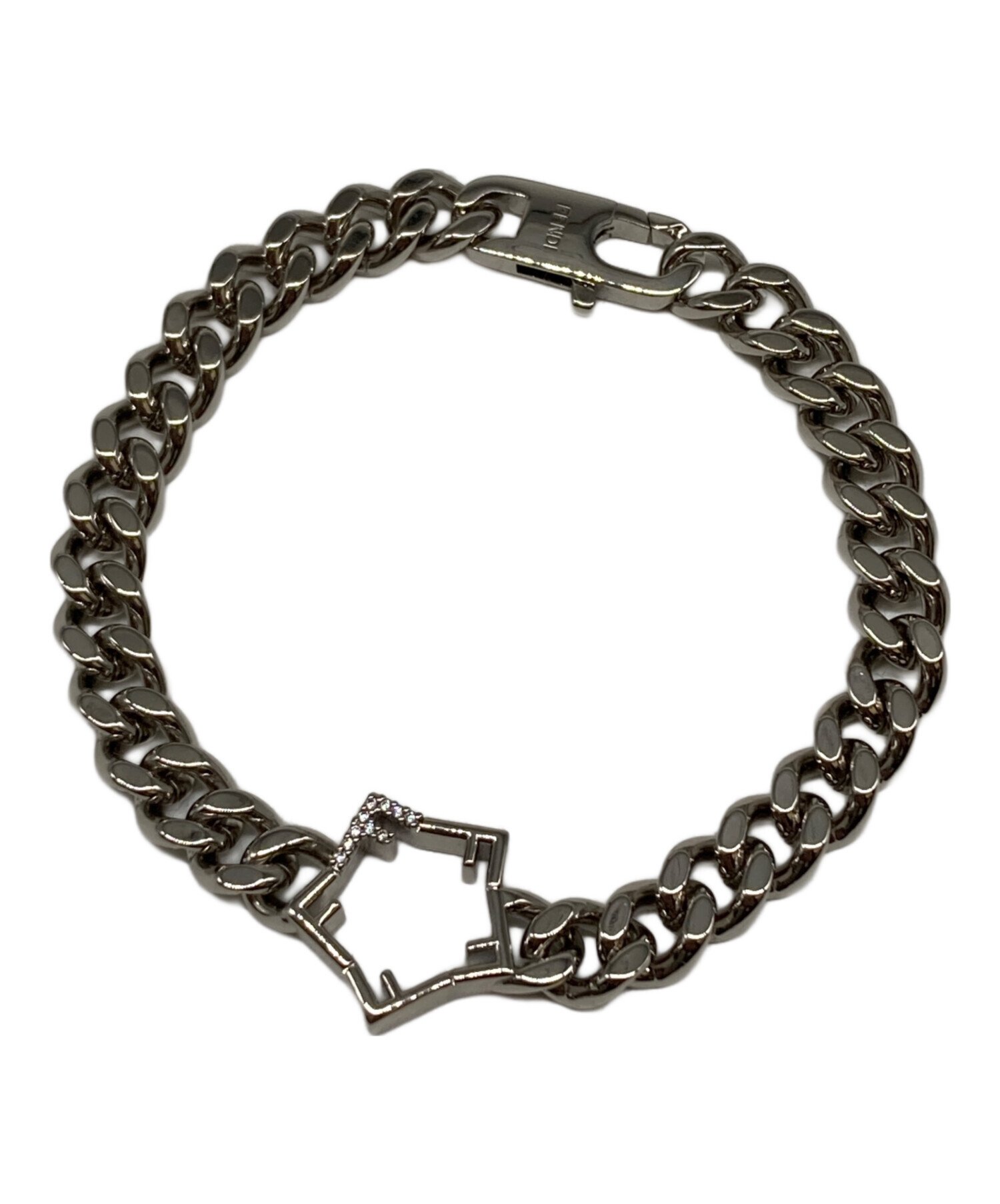 中古・古着通販】FENDI (フェンディ) チェーンブレスレット シルバー