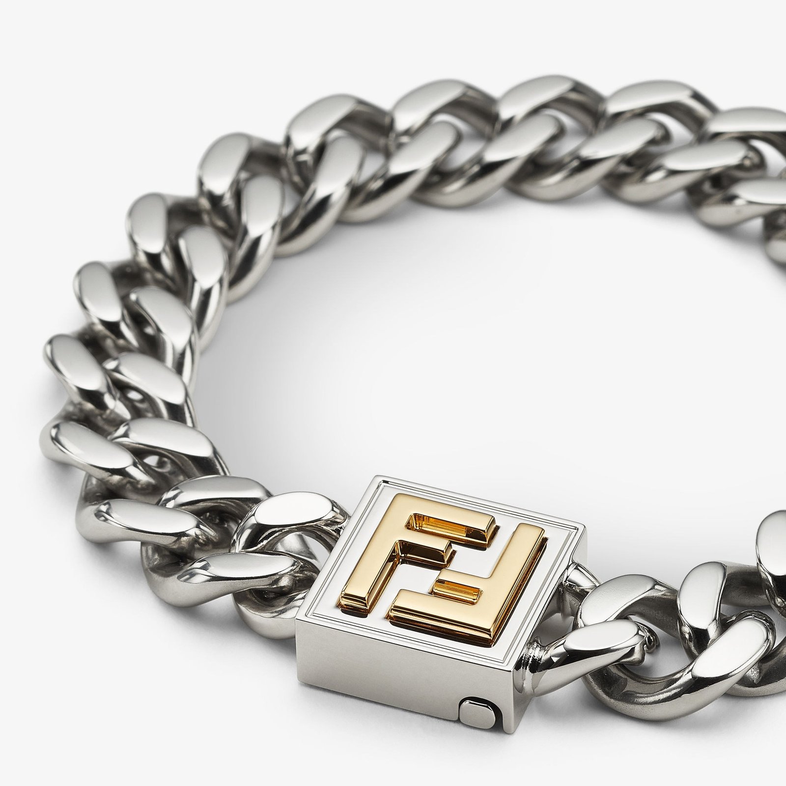 FFブレスレット シルバー＆ゴールド仕上げ シルバー、ゴールド | Fendi